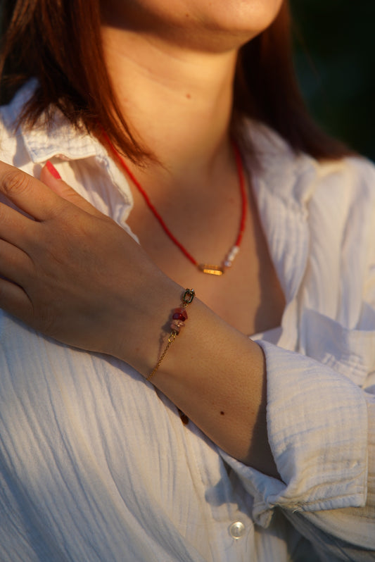 -Virágoskert- karkötő