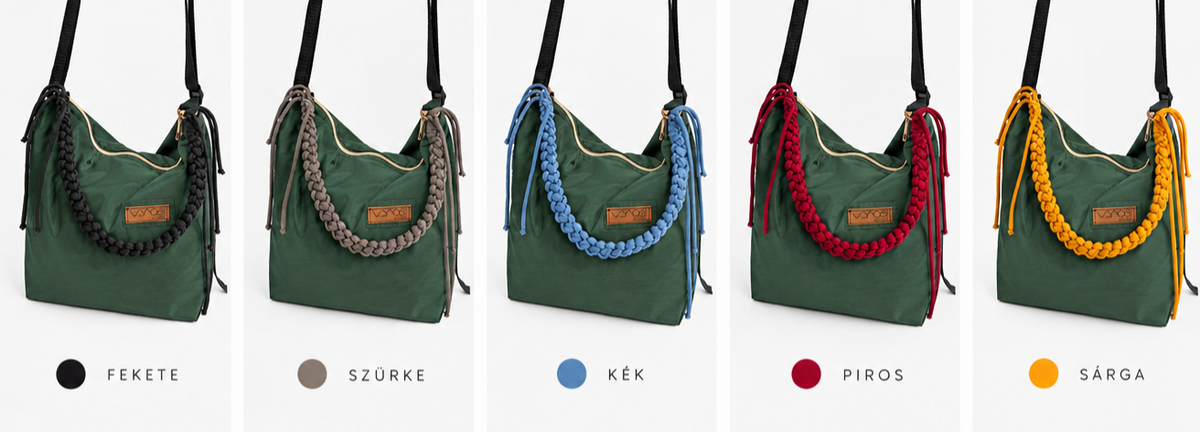 FLOW/ MÉLY ZÖLD shoulder bag